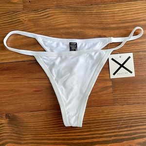 NWT Boutine LA bikini bottoms, Venice white, size L